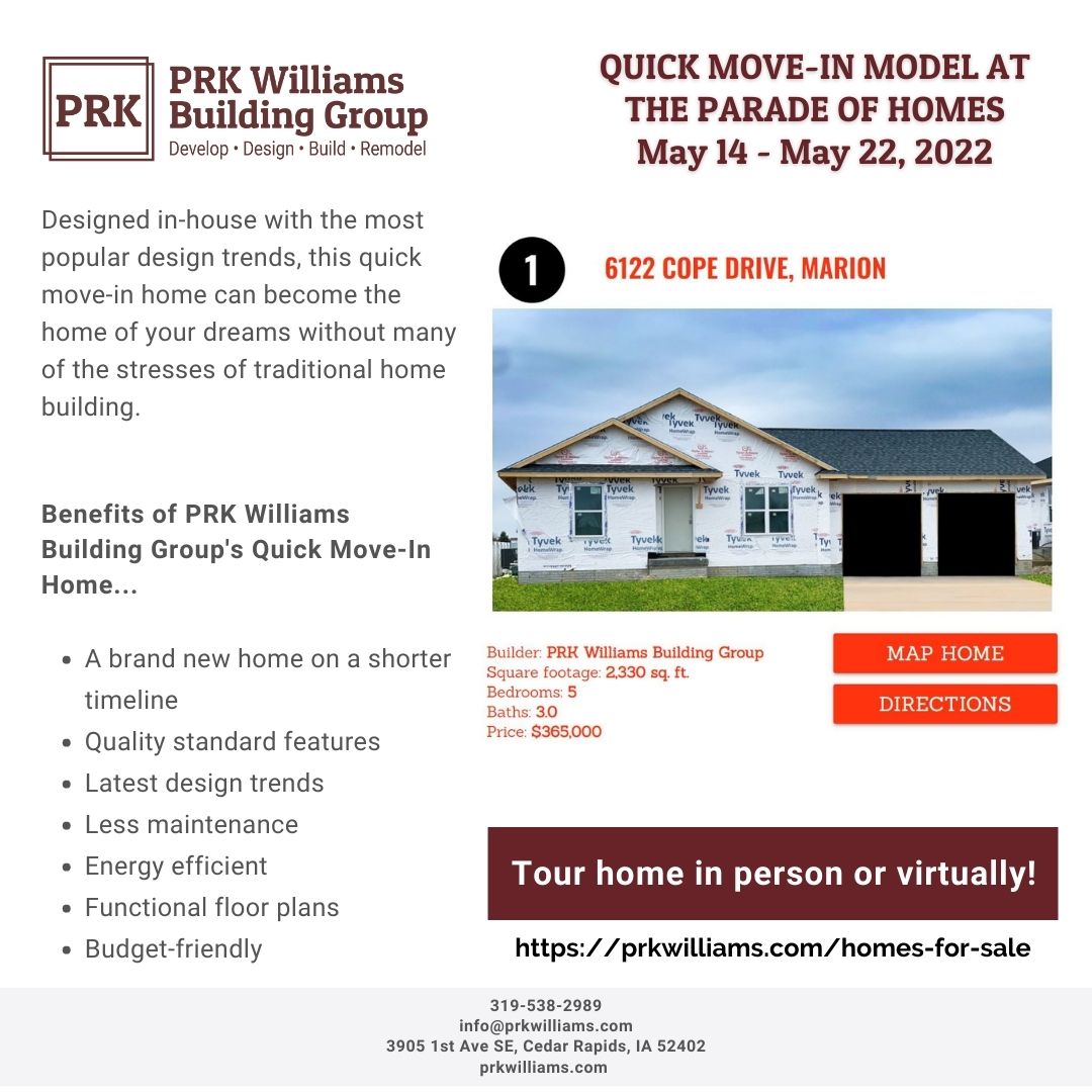 Quick Move-In Home Tour | PRK Williams