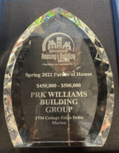 2022 Parade of Homes Best-in-Class Award-Winning Home Builder!