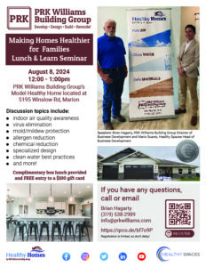 PRK Williams Building Group Lunch and Learn Healthy Homes Seminar