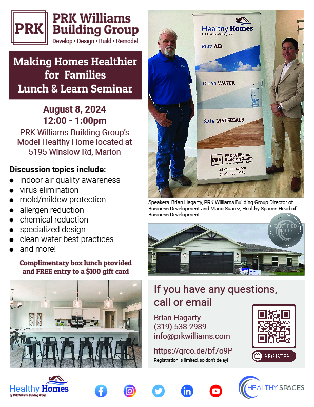 PRK Williams Building Group Lunch and Learn Healthy Homes Seminar