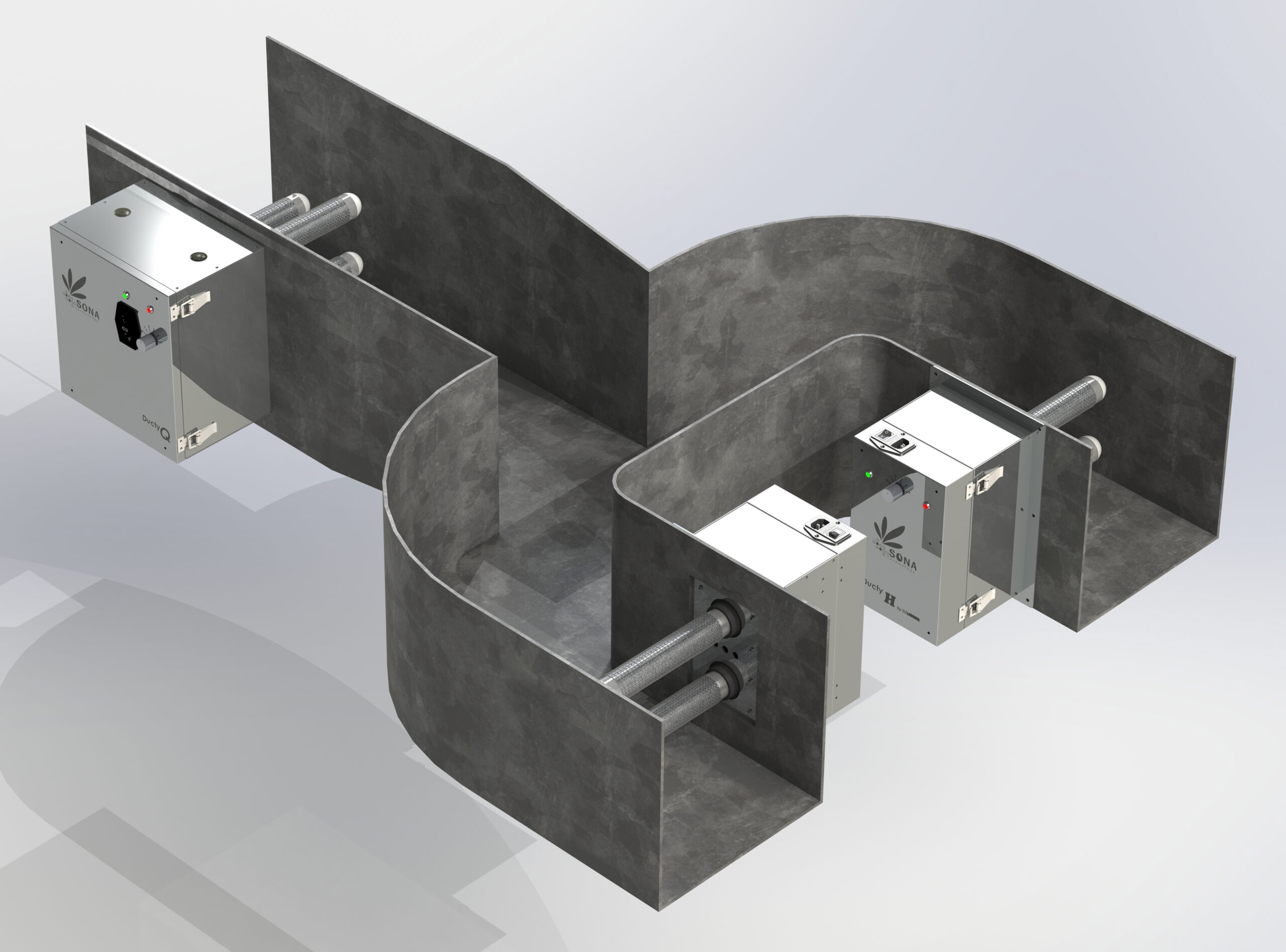 SONA Air Purification System - Duct installation illustration